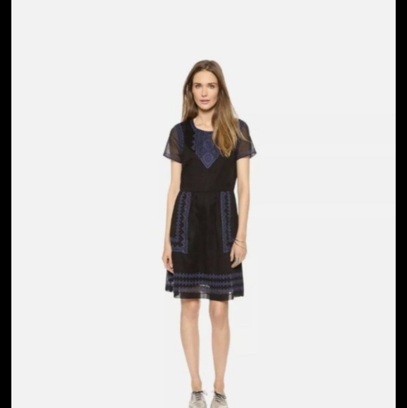 MADEWELL Augustine Embroidered Shift Dress - Picture 1 of 7